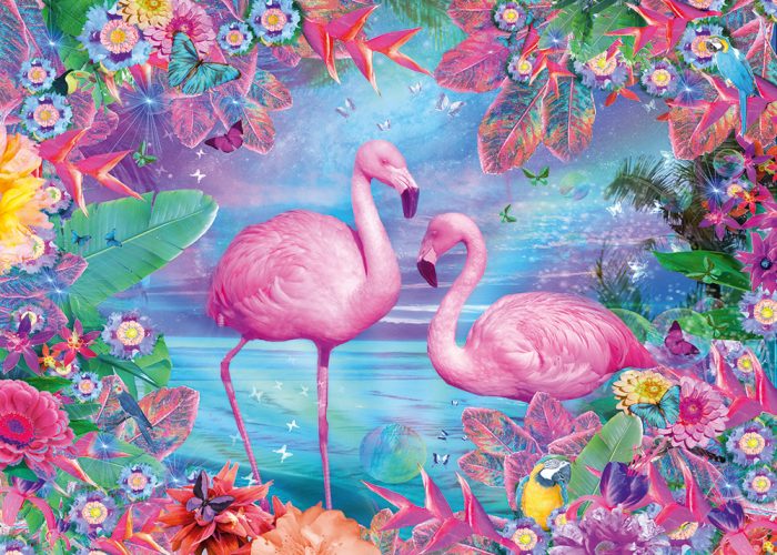 Puzzle Flamingos III