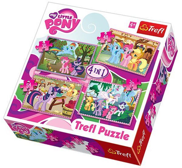 Puzzle 4v1 mi pequeño pony
