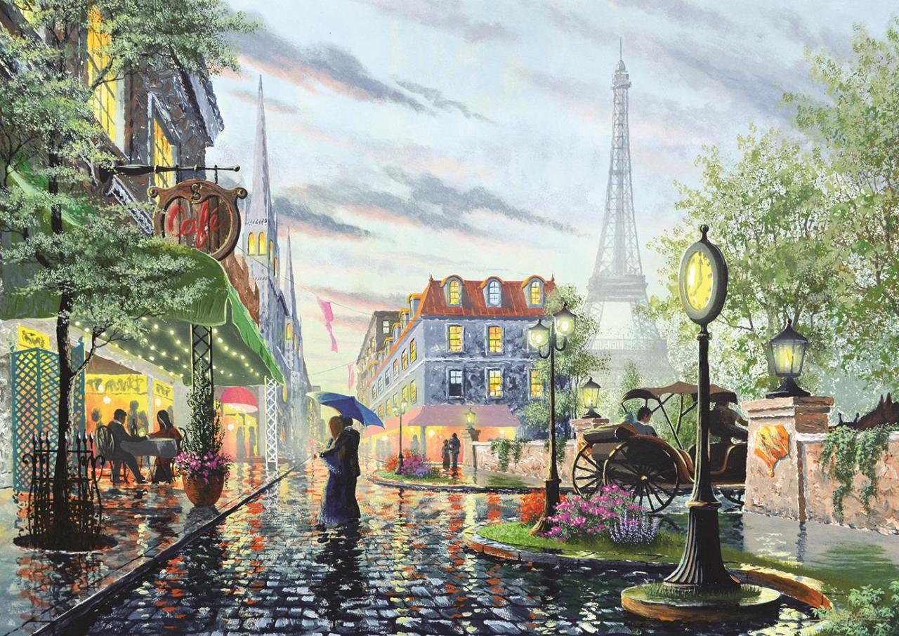 Puzzle Letný dážď v Paríži