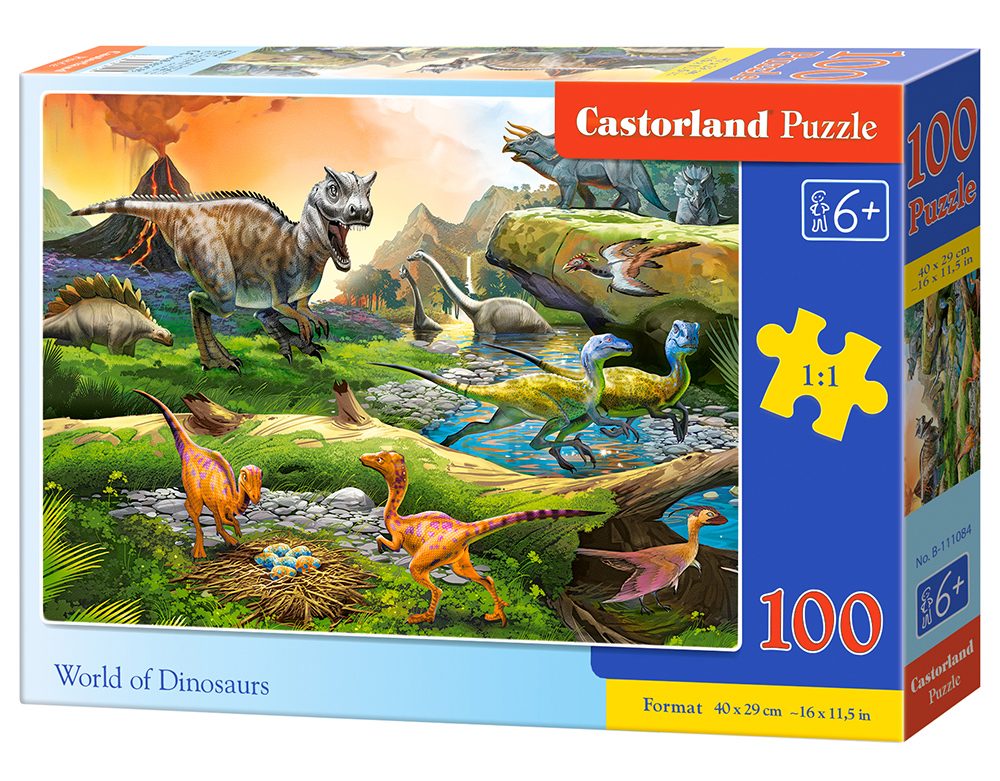 Puzzle Dinozaurų pasaulis