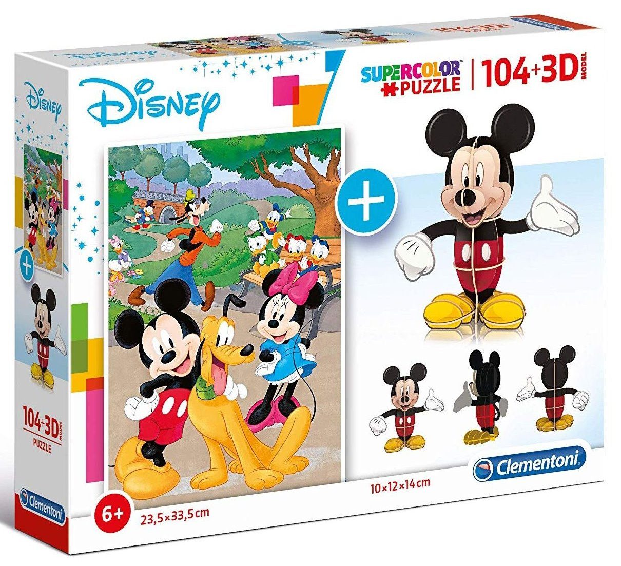 Puzzle Mickey 104 Stück + 3D-Modell