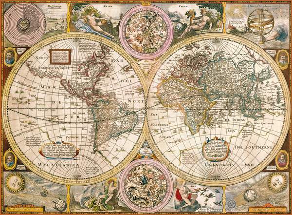 Puzzle Karte von Antica
