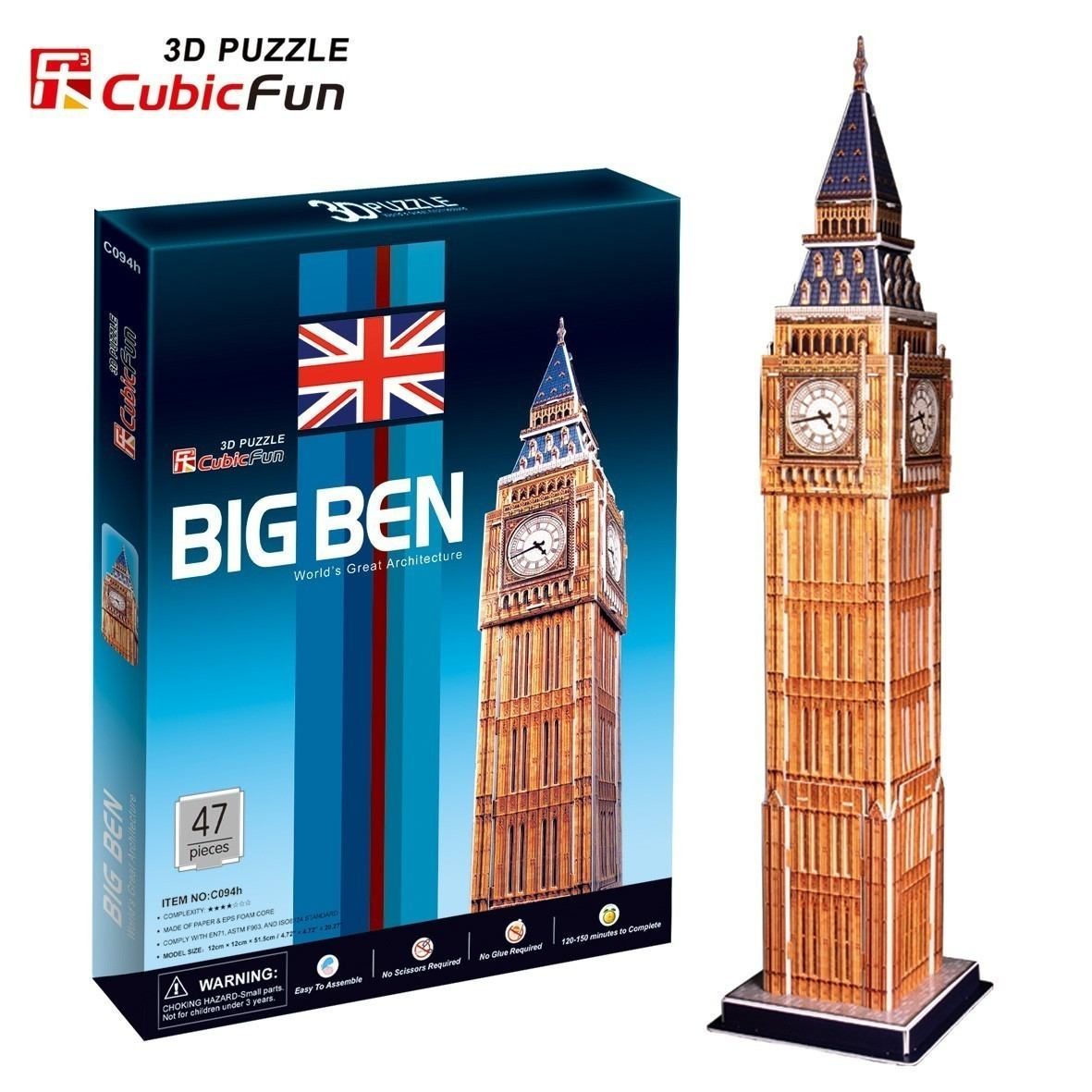 Puzzle 3D Big Ben, Londýn, Anglicko