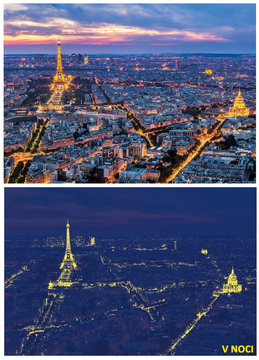 Puzzle Parijs 's nachts