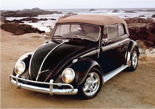 Puzzle Volkswagen Beetle na plaży