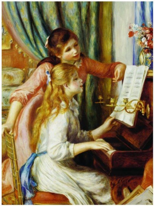 Puzzle Pierre Auguste Renoir: Djevojke za klavirom