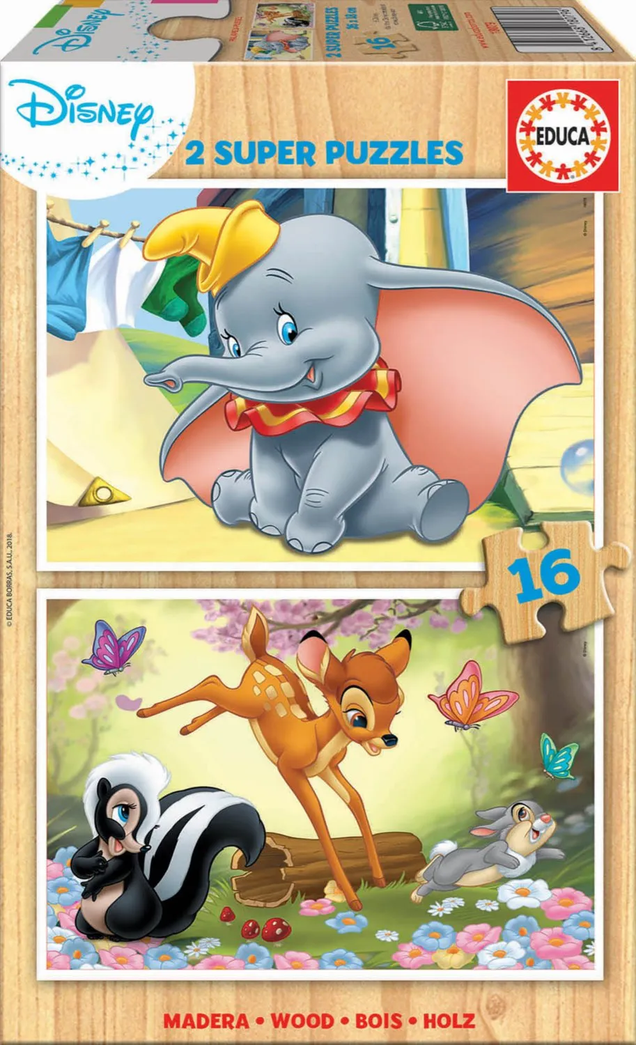 Puzzle 2x16 Dumbo a Bambi