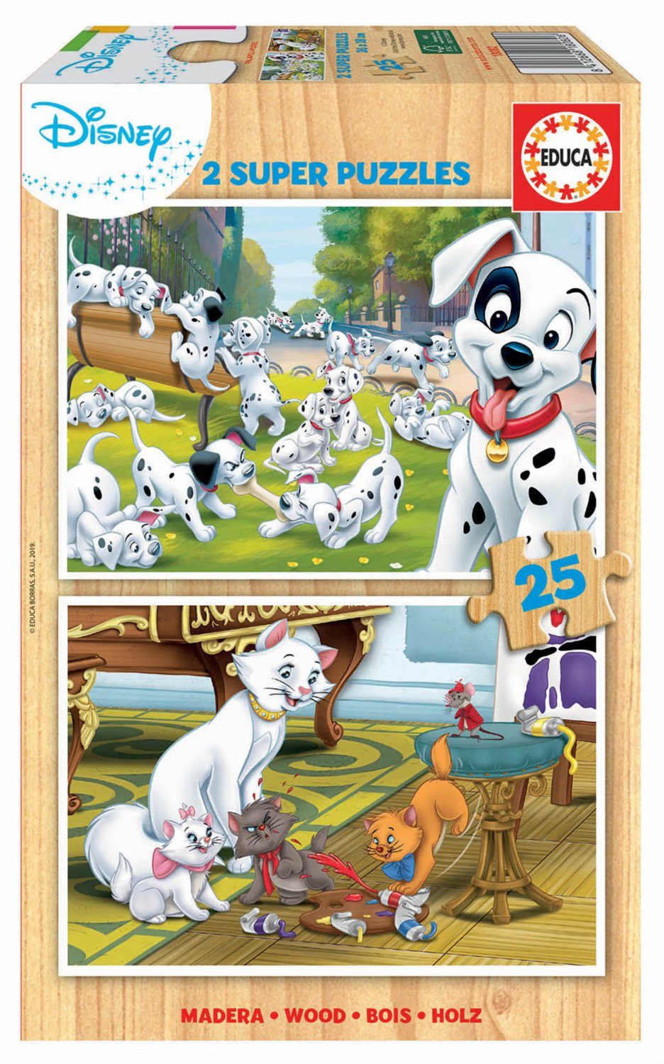 Puzzle 2x25 101 Dalmatins and The AristoCats