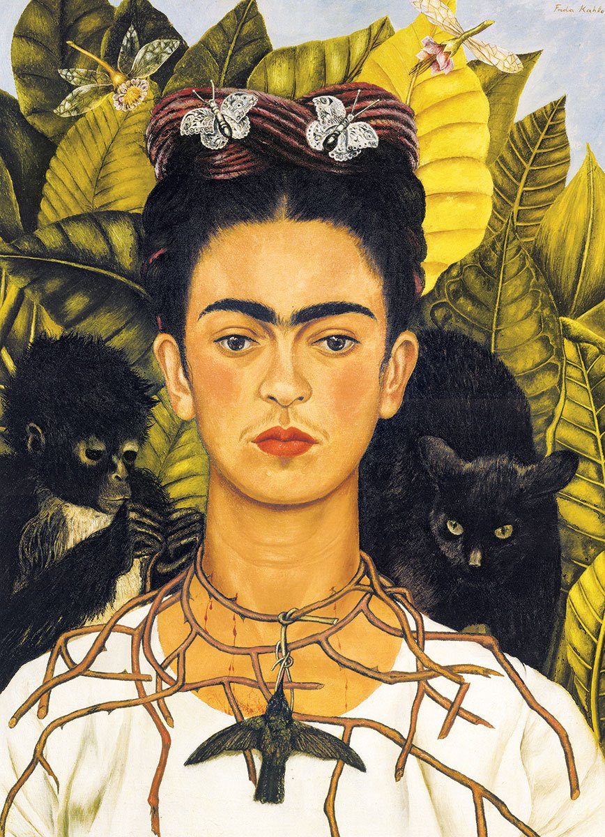 Puzzle Frida: Tŕňový náhrdelník a kolibrík