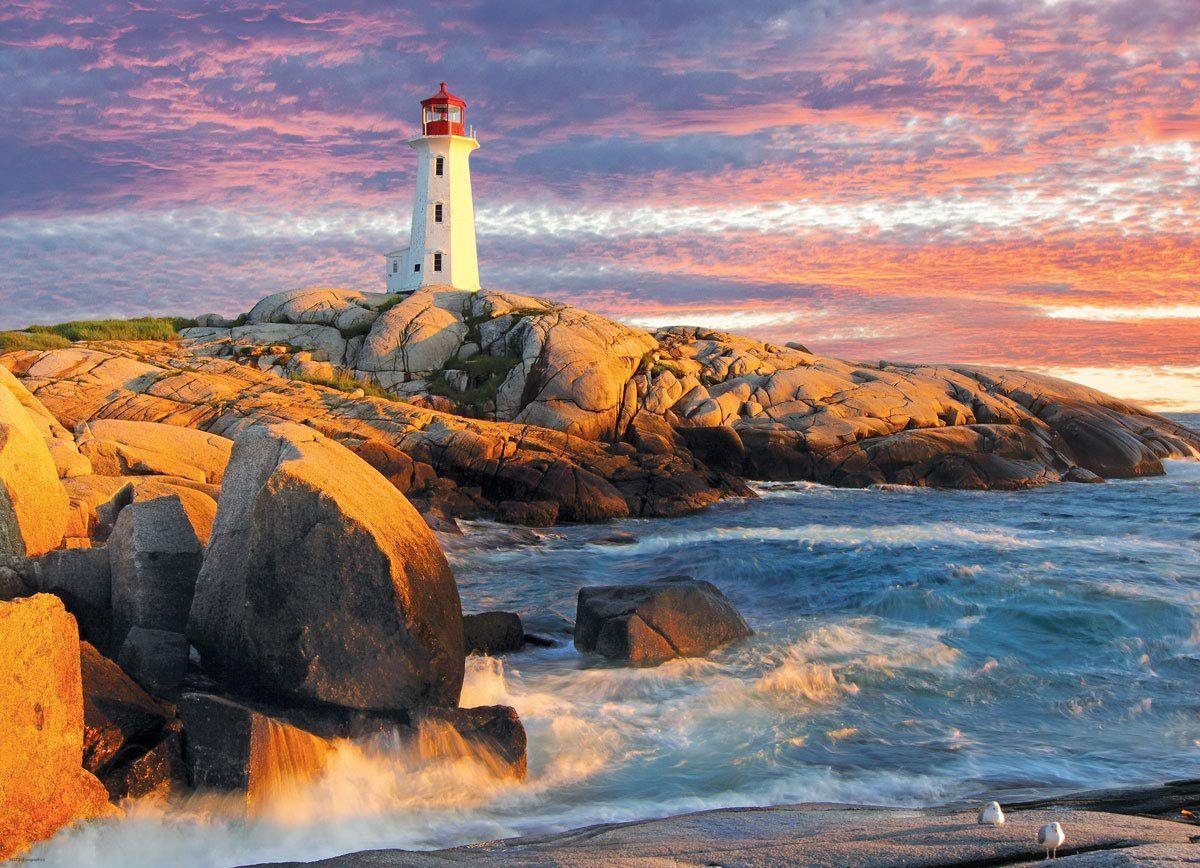 Puzzle Peggys Cove Lighthouse, Nova Scotia