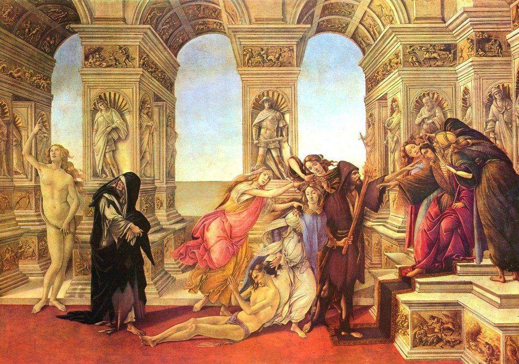 Puzzle Sandro Botticelli: Pomluva Apelles