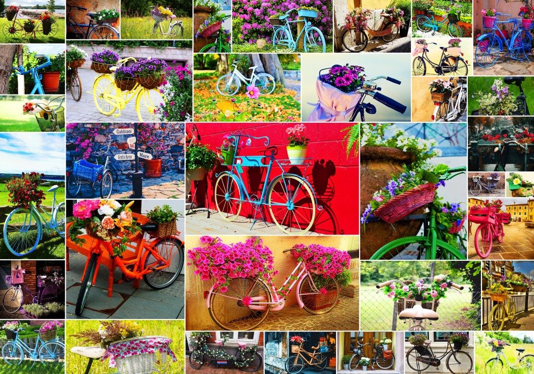 Puzzle Collage Fahrrad