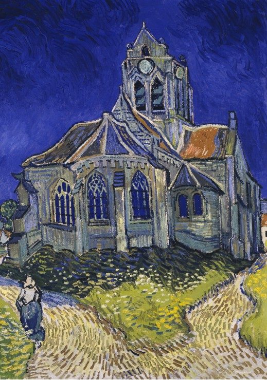 Puzzle Vincent van Gogh: Kostol v Auvers-sur-Oise