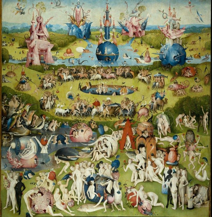 Puzzle Hieronymus Bosch: Vrt požuda