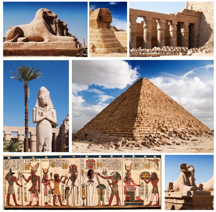 Puzzle Ägypten-Collage