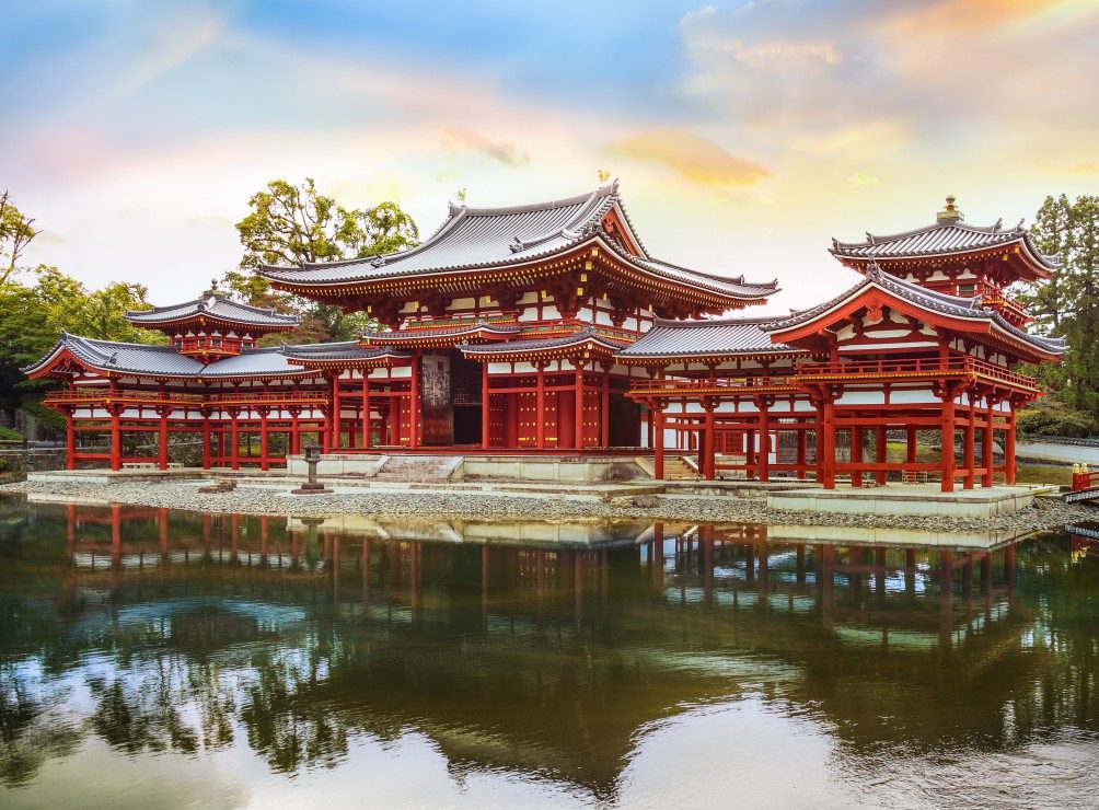 Puzzle Byodo-In-Tempel v Kjóte, Japonsko