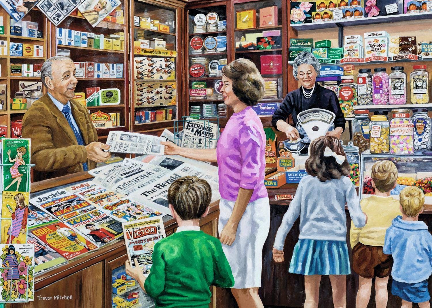 Puzzle Sweets and Newspapers