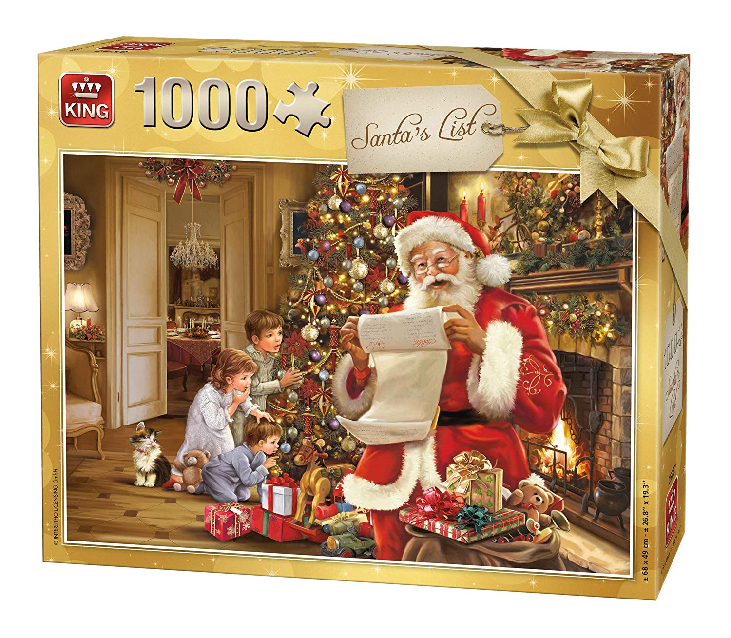 Puzzle Świąteczna lista Świętego Mikołaja