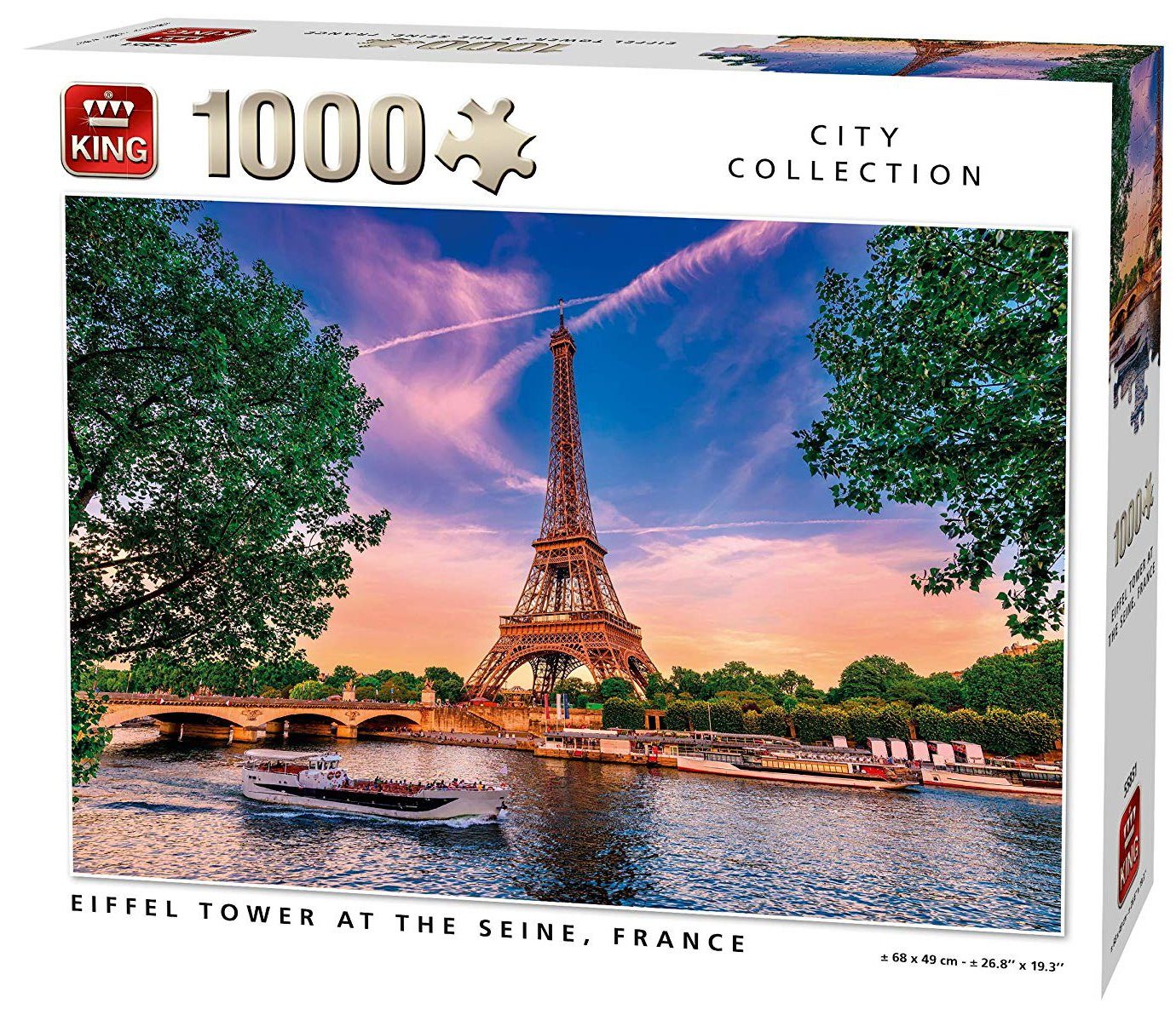 Puzzle Eiffelturm an der Seine, Frankreich