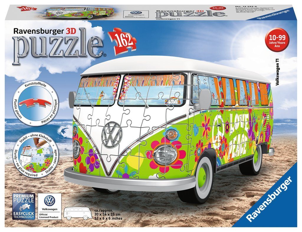 Puzzle Volkswagen T1 Bus Hippie-stijl