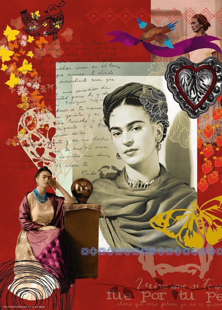 Puzzle Portrait of Frida Kahlo