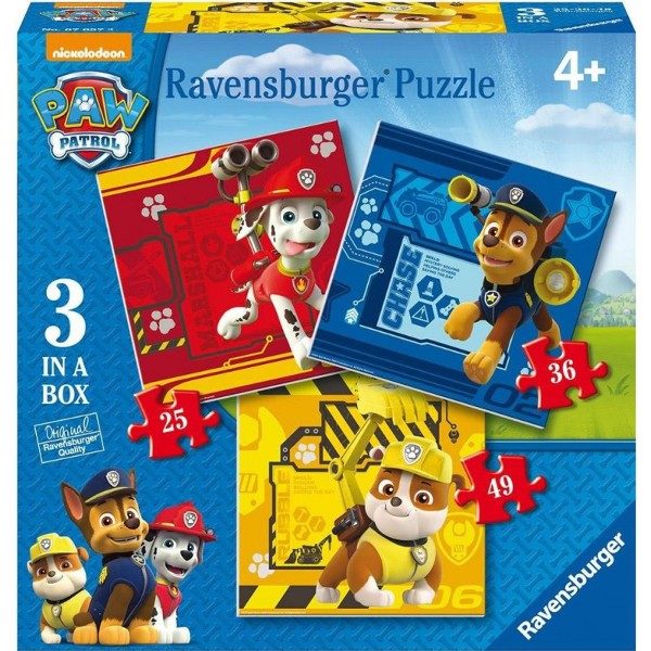Puzzle 3in1 Paw Patrol