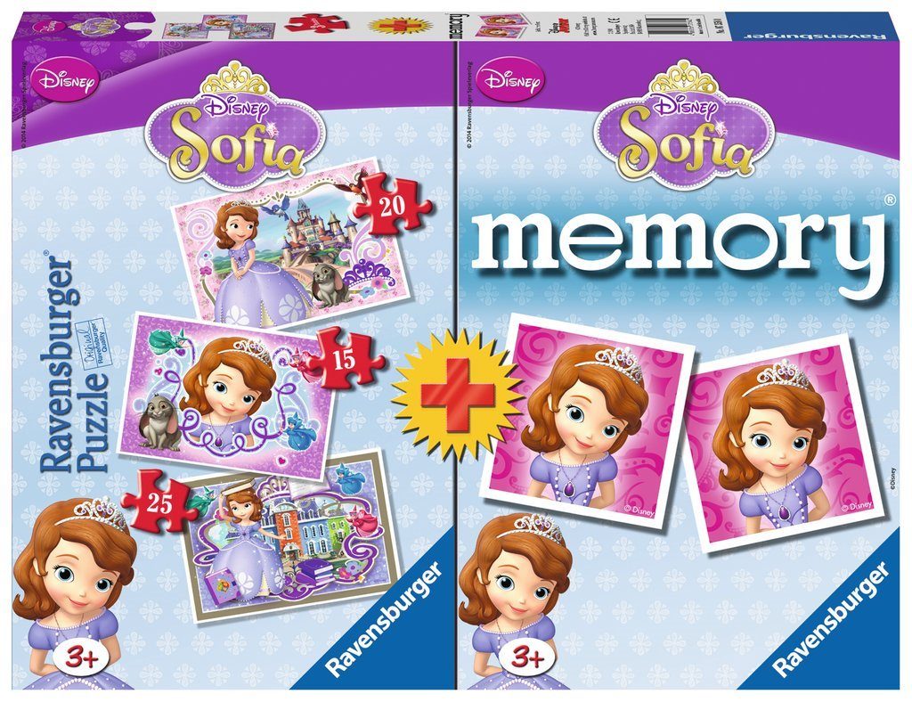Puzzle 3in1 Sofia + Memory-Spiel