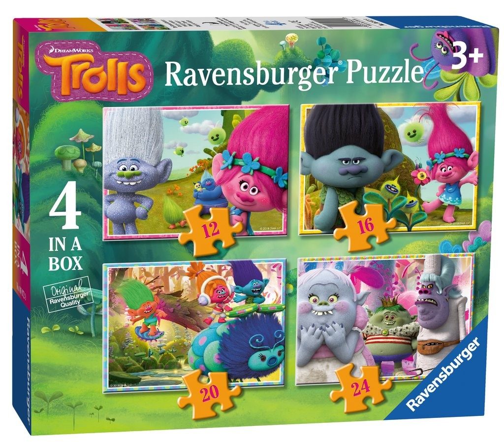 Puzzle 4in1 Trolle