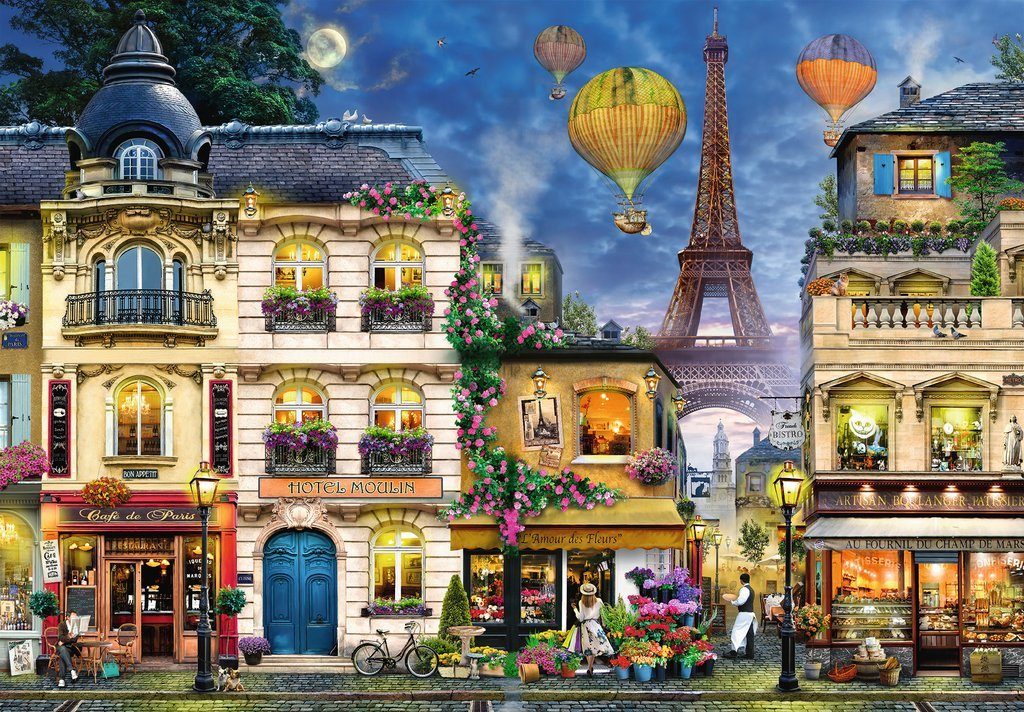 Puzzle Avondwandeling in Parijs