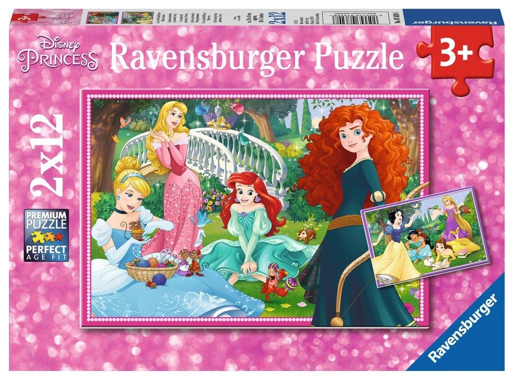 Puzzle 2x12 Disney Princezné