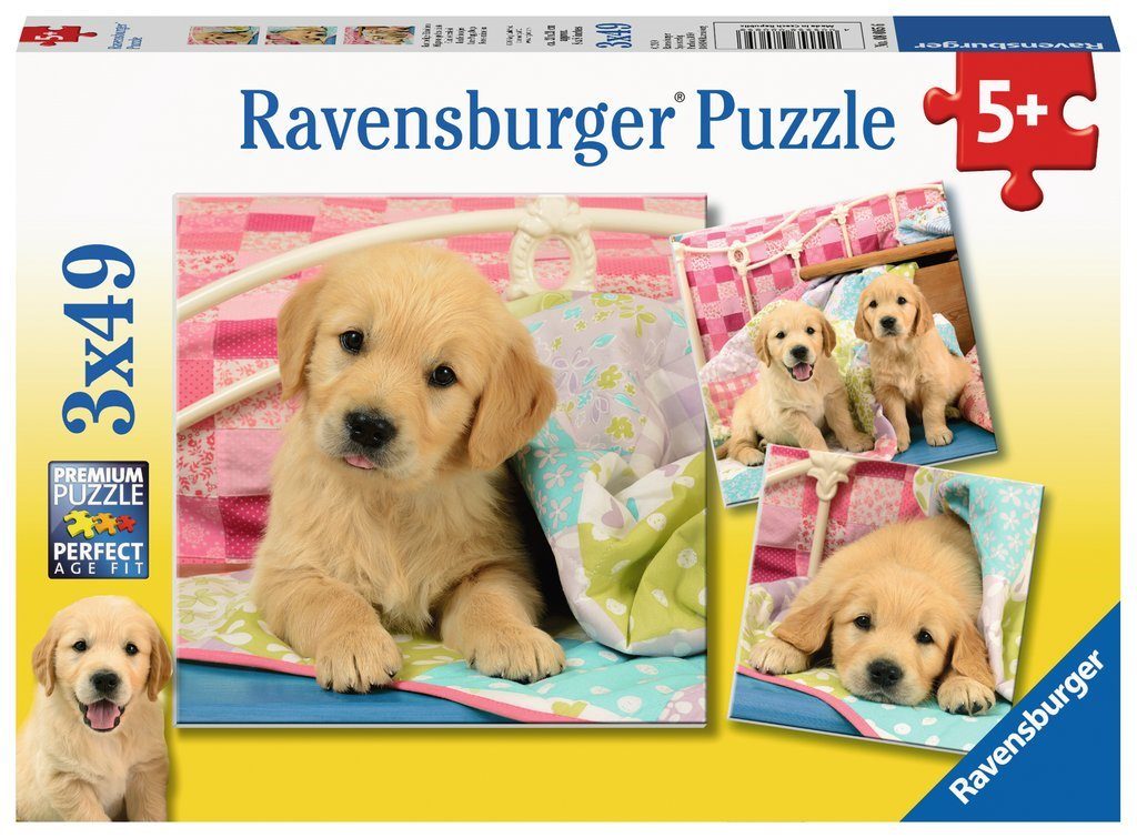 Puzzle 3x49 cachorros fofos