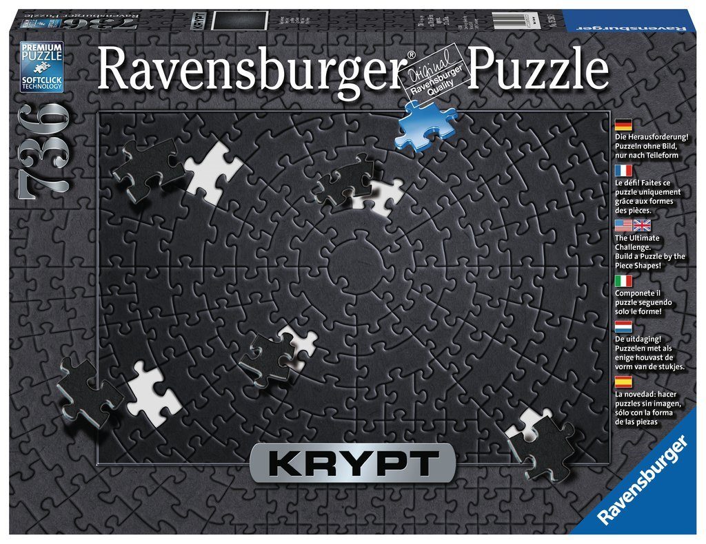Puzzle Krypt - Fekete 