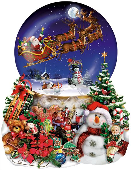 Puzzle Santa's Snowy Ride