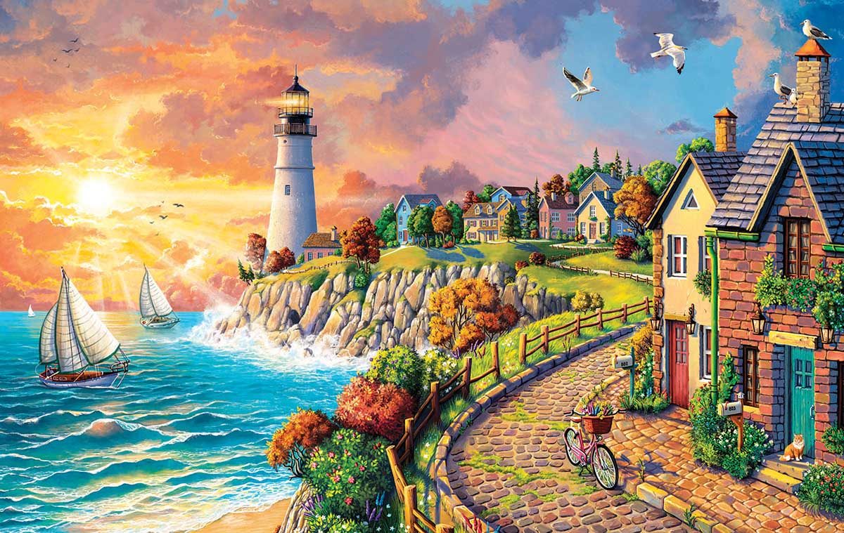 Puzzle Lighthouse by the Sea