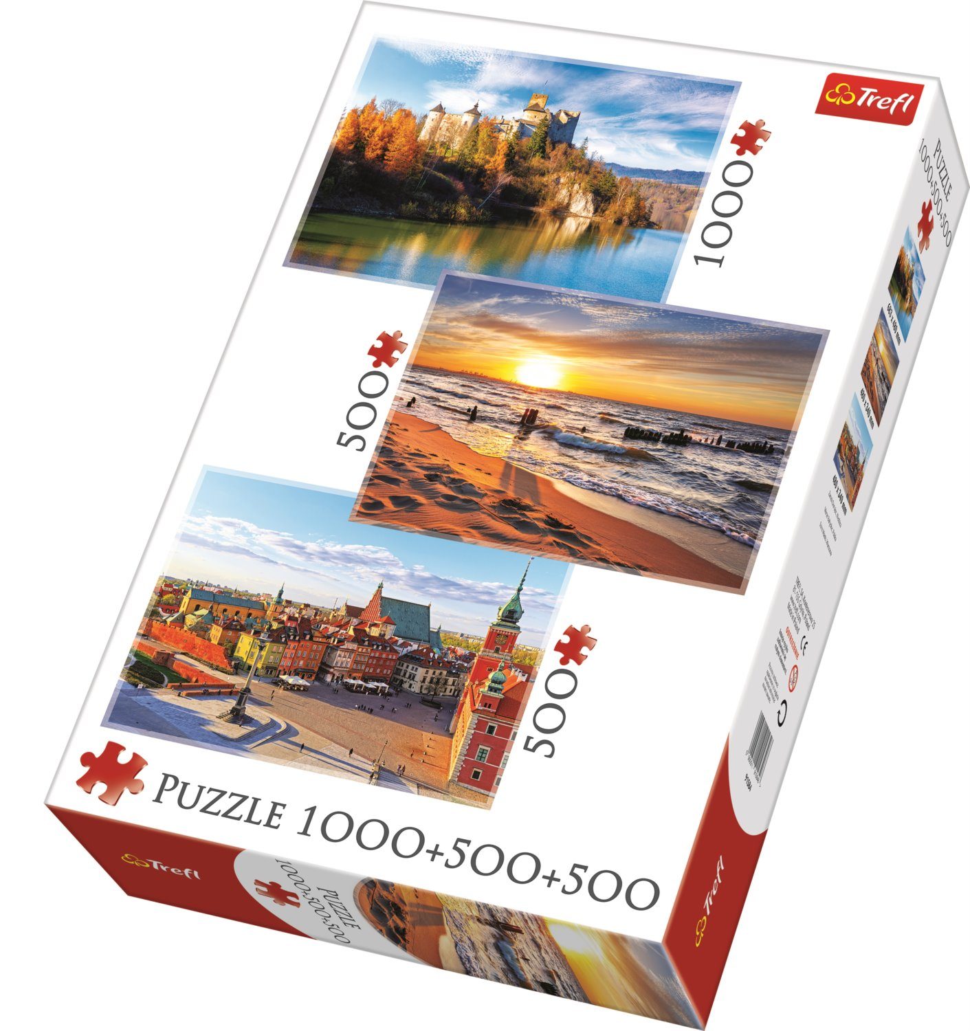 Puzzle 3x500 Krásy Poľska