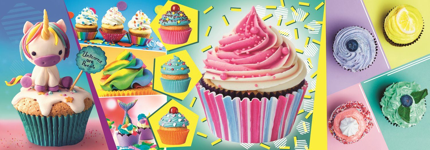 Puzzle Kleurrijke Cupcakes