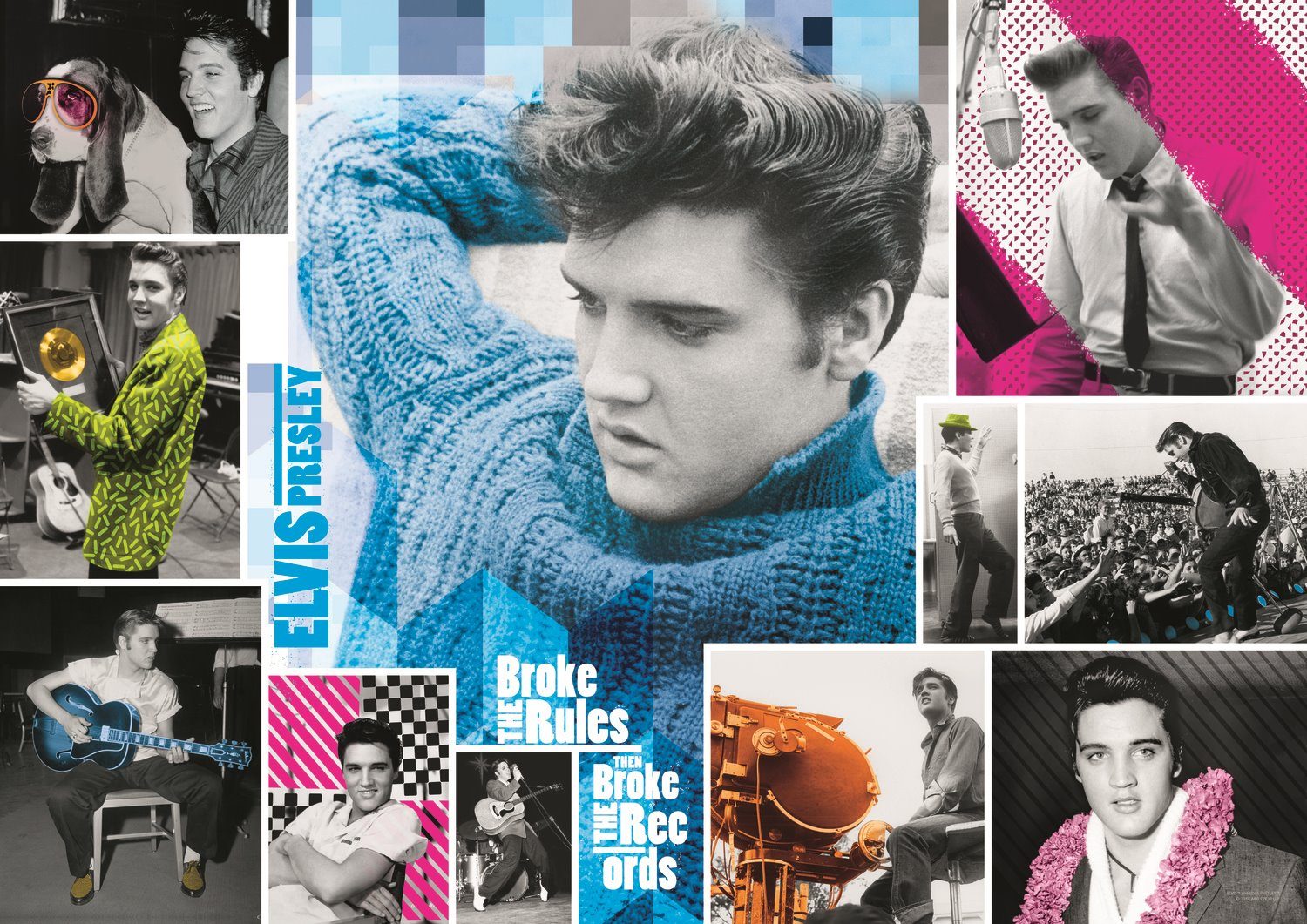 Puzzle Elvis Presley koláž