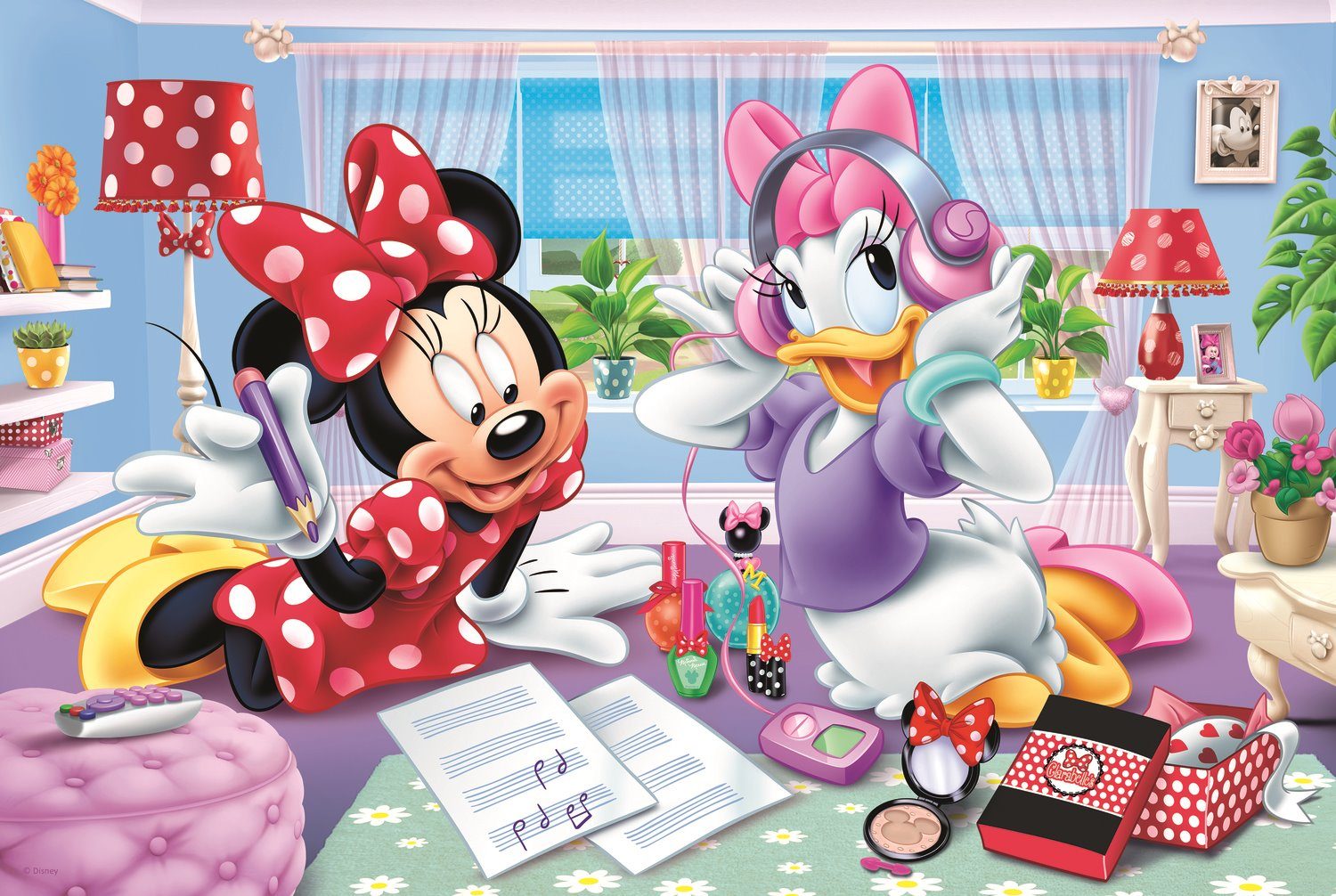 Trefl 160 Pezzi Bambini Grande Disney Minnie Irrigazione The Fiori Puzzle Nuovo 