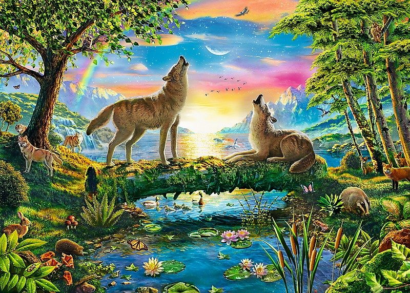 Puzzle Wolf nature