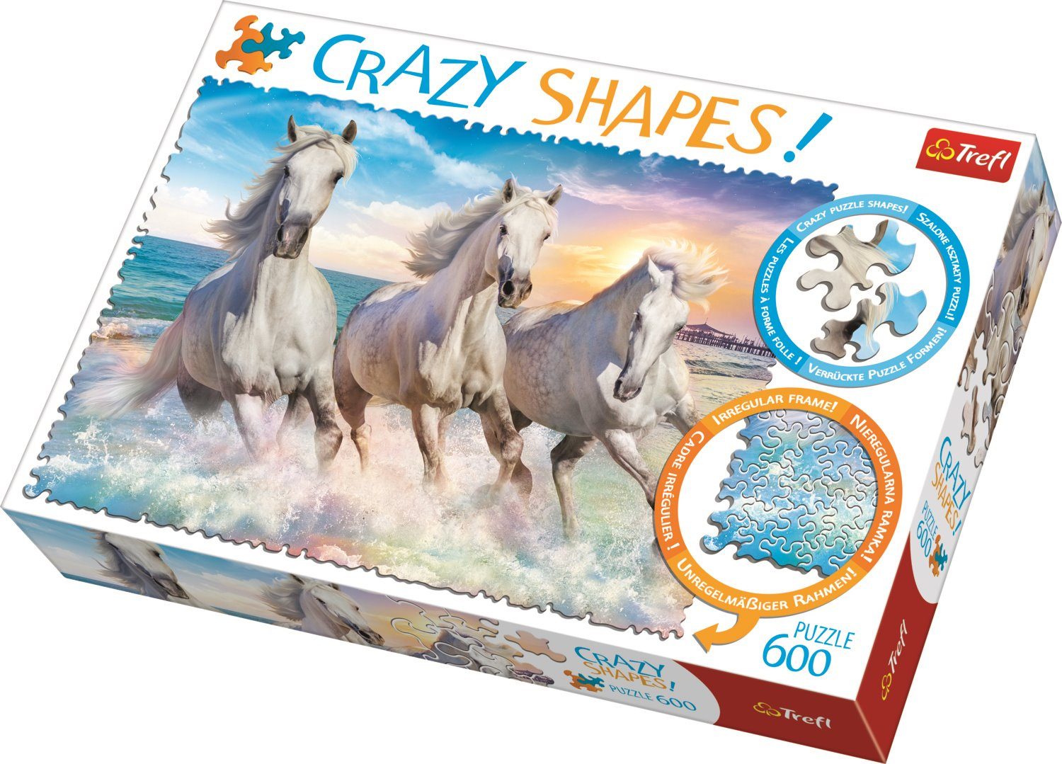Puzzle Kolekce Crazy Shapes: Cválání mezi vlnami