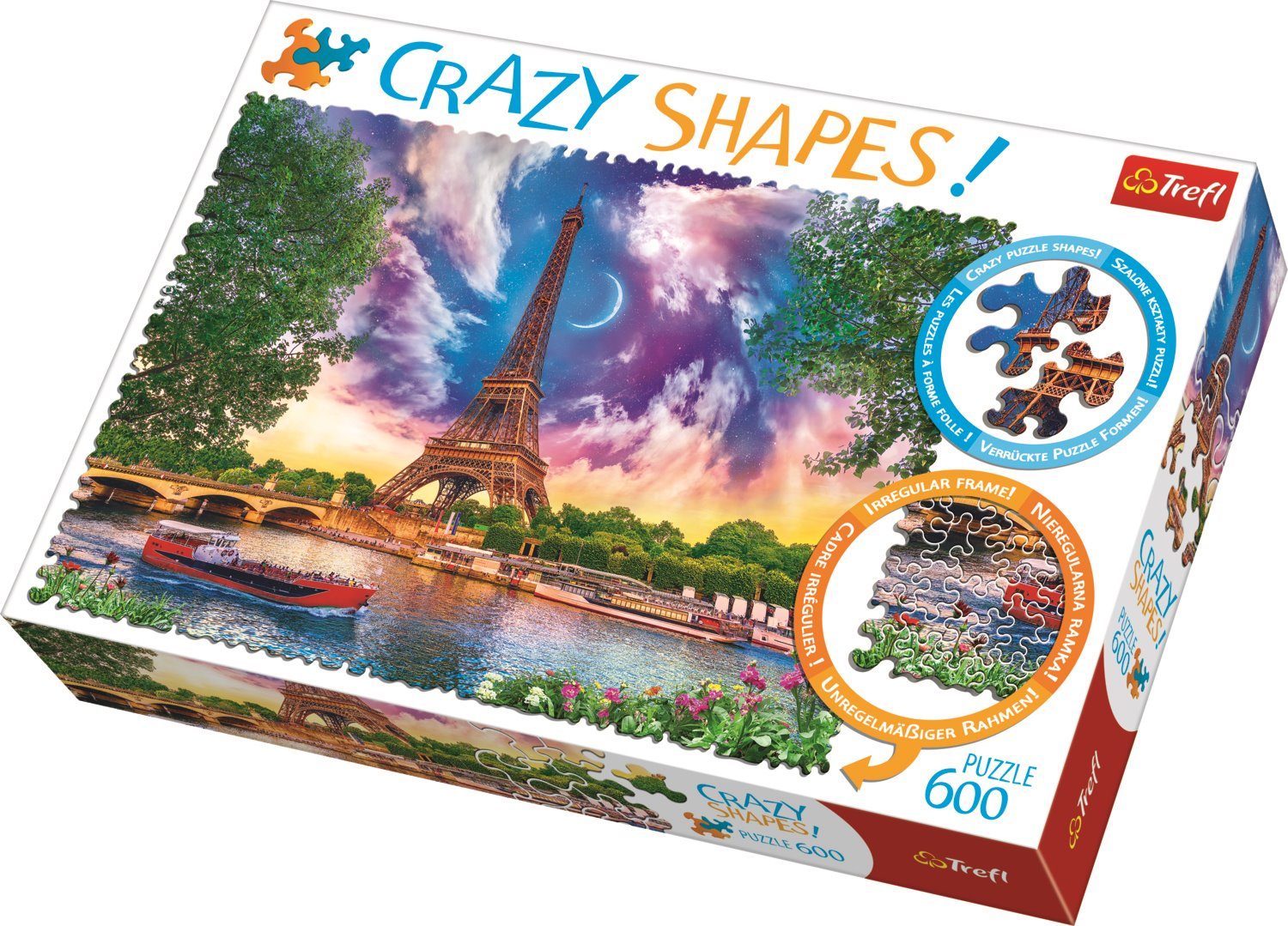 Puzzle Puzzle ludih oblika nebom nad Parizom