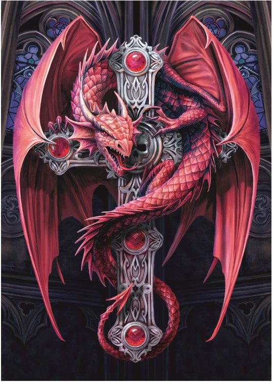 Puzzle Anne Stokes: Gardianul gotic