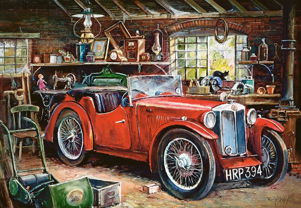Puzzle Garage vintage