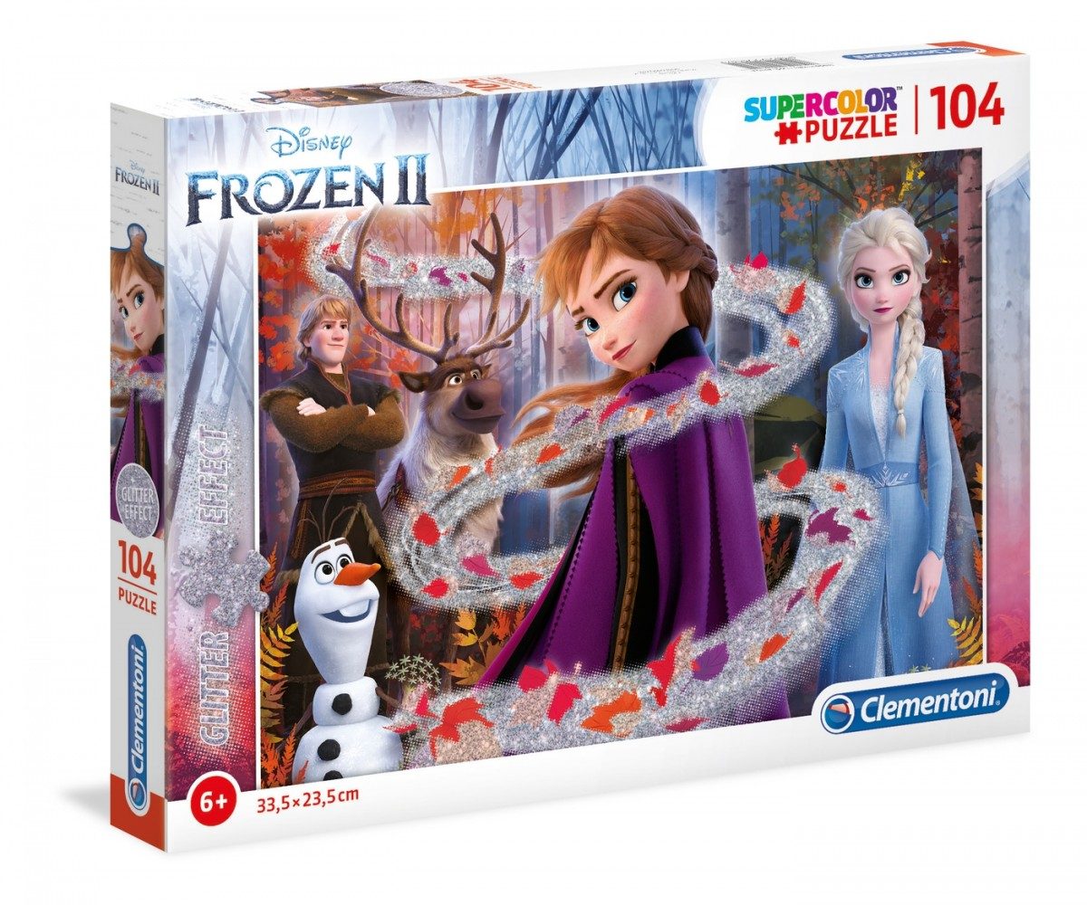 Puzzle Frozen 2 glitter 104 dielikov II