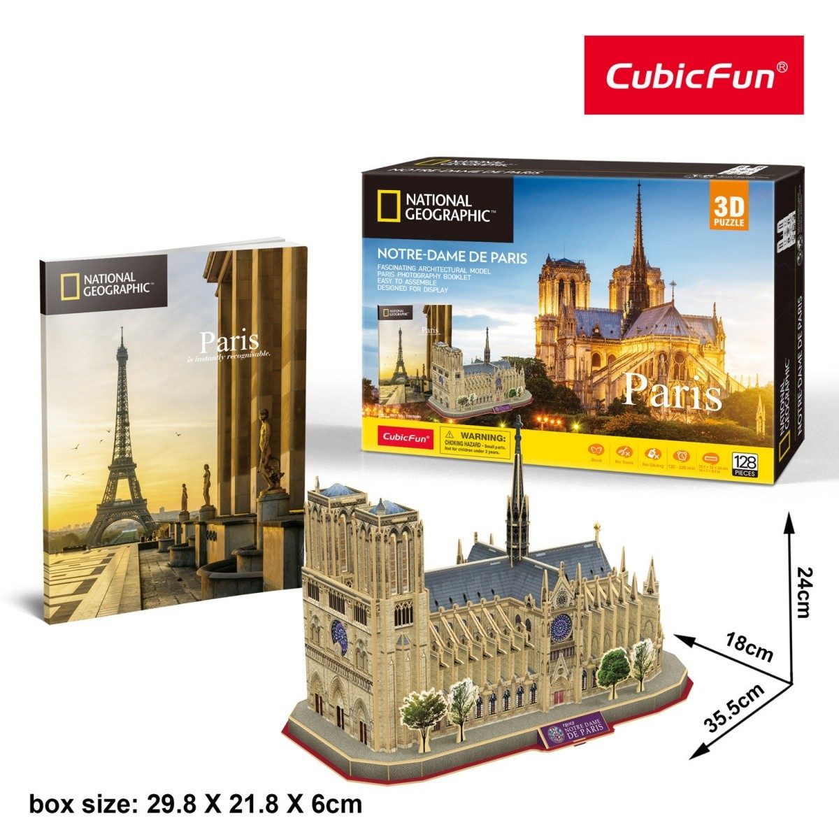 Puzzle Notre Dame National Geographic 3D