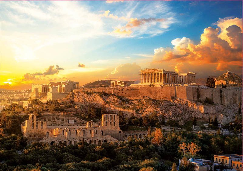 Puzzle Akropola v Aténach, Grécko