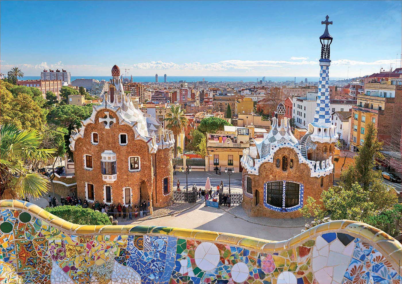 Puzzle Barcelona view from Park Güell