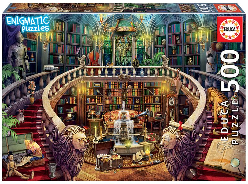 Puzzle Starožitná knižnica: Enigmatic Puzzle