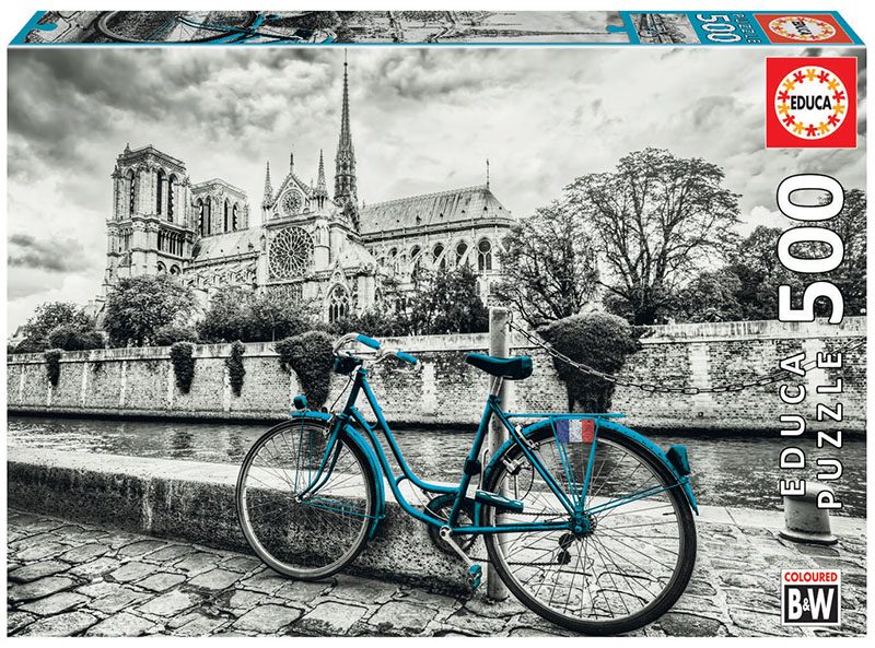 Puzzle Bike near Notre Dame
