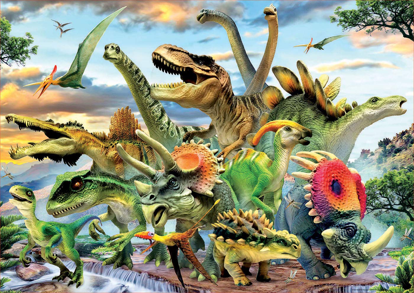 Puzzle Dinosaury
